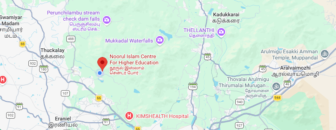 Noorul Islam Map